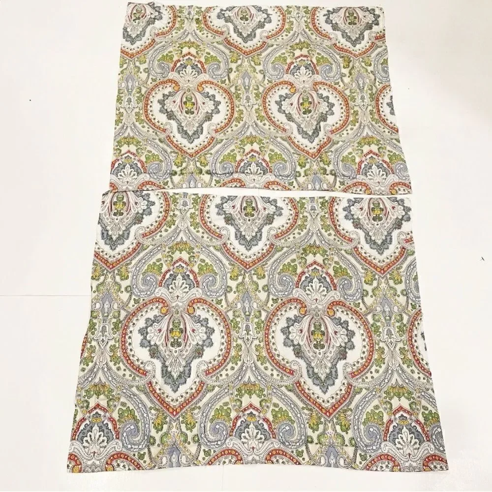 VTG Ralph Lauren Pillowcase Sham SET OF 2 TWO standard size Florentine Paisley